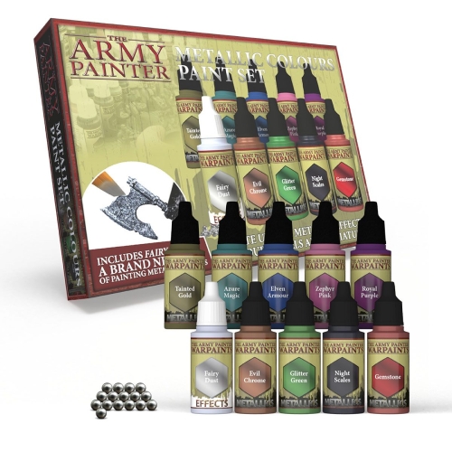 Army Painter Metallic Colour Paint Set/ Metallic Farben Lackset inkl. 10 Farben (g.P. 1L= 166,67€)